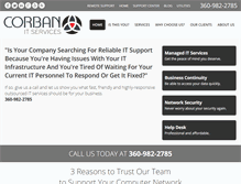 Tablet Screenshot of corbanit.com